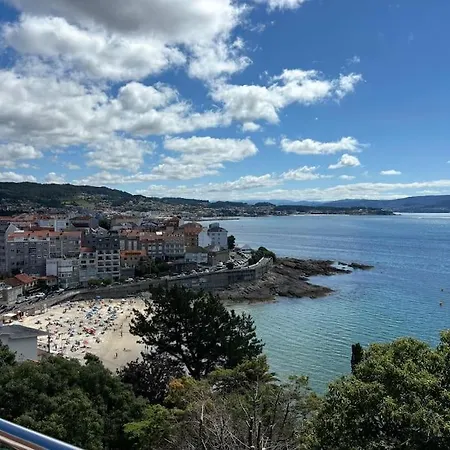 Atico Con Terraza - Vista Al Mar Appartement Sanxenxo