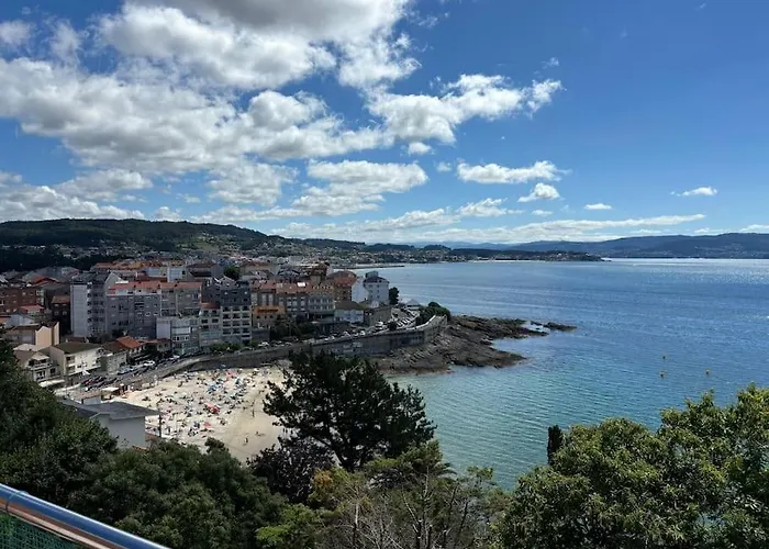 Atico Con Terraza - Vista Al Mar Appartement Sanxenxo